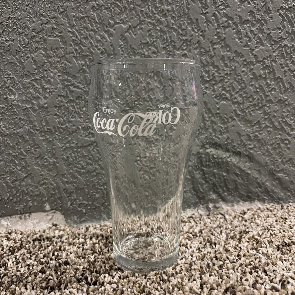 VTG Enjoy Coca-Cola Classic Bell Shaped Clear Fountain Glass,multiple Available